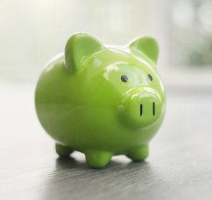 Piggy Bank Save money buy printed tape